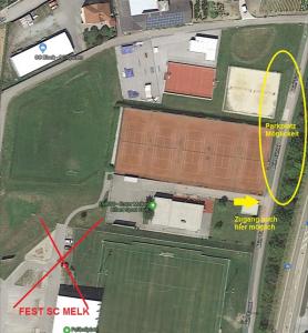 SC Melk feiert Geburtstag - Parkplatz