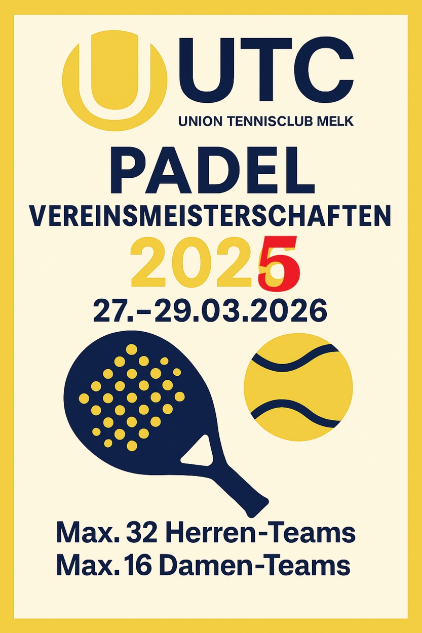SAVE THE DATE - Padelvereinsmeisterschaften