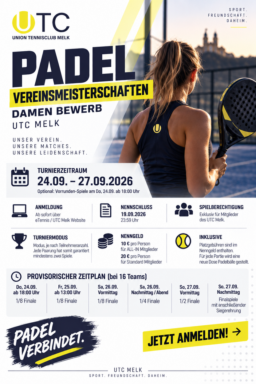 VEREINSMEISTERSCHAFTEN PADEL 2026 - DAMEN